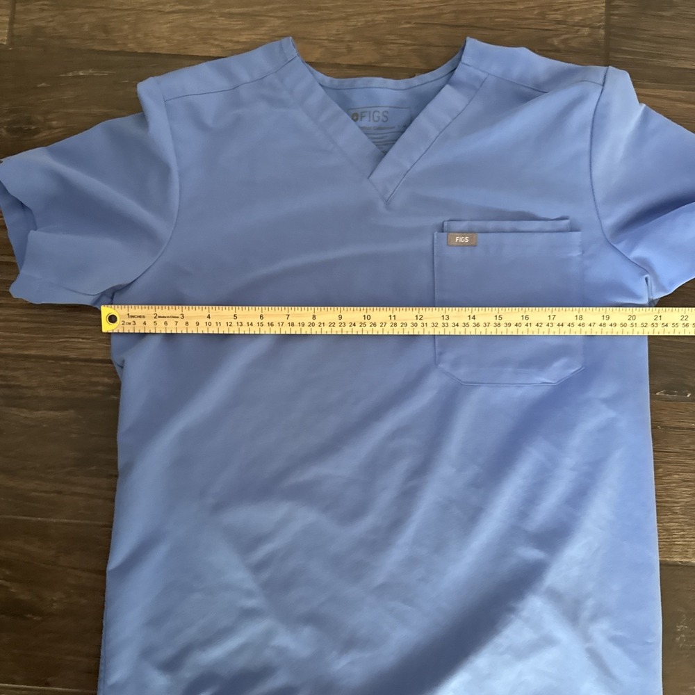 FIGS Scrub Sets (2) Men Medium Leon Top Axim Cargo Pants Blue Medical - Picture 5 of 16
